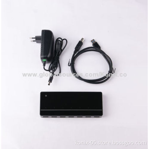 Super Speed 5Gbps 7-port USB3.0 Hub with 1 DCP Charging Port